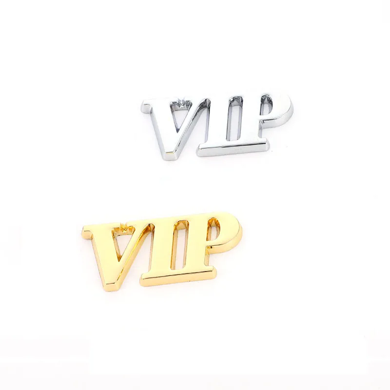 3D Metal VIP Car Sticker Emblem Badge Decals For Audi Nissin Subaru Honda Suzuk Lexus Chevrolet Peugeot Renault Ford - view 3