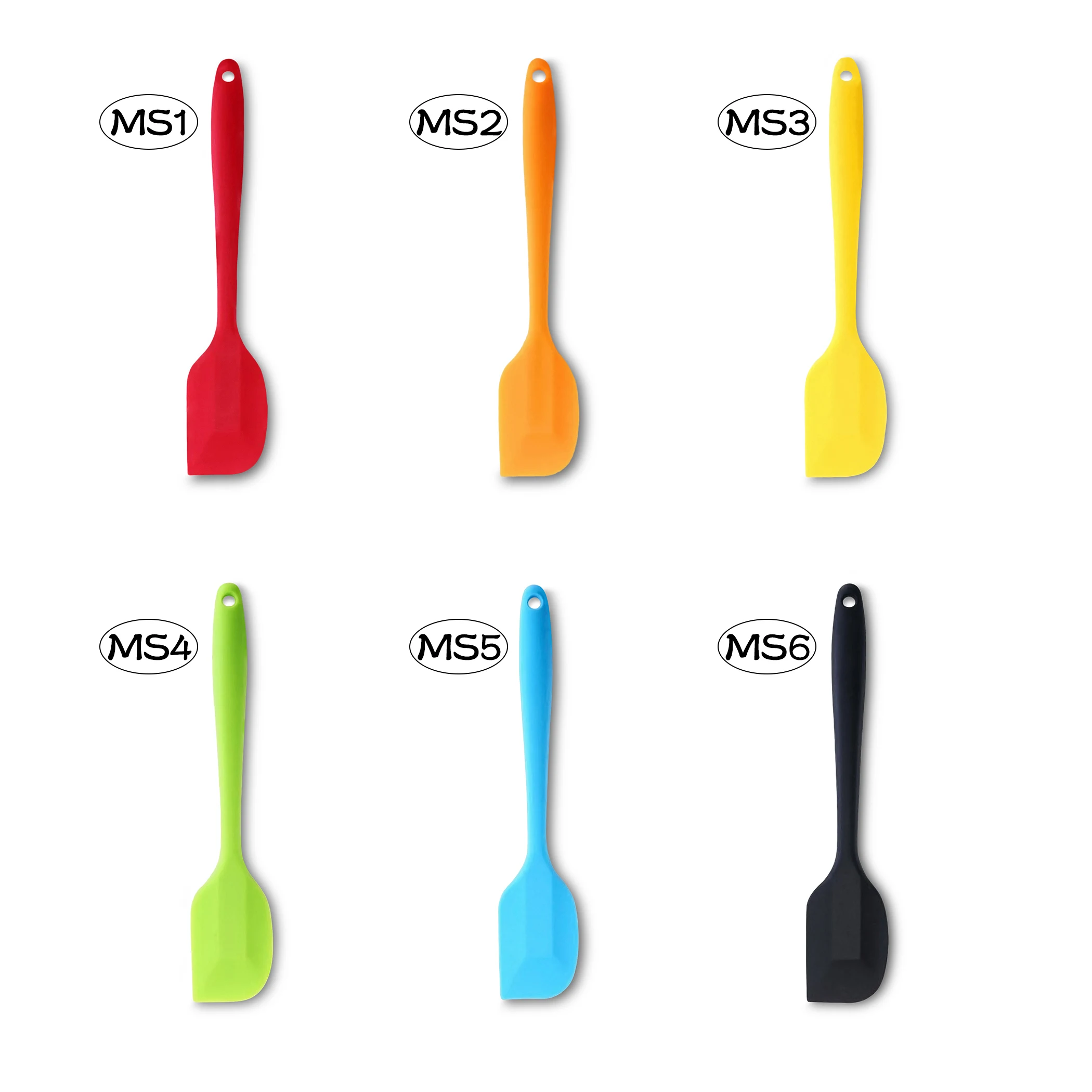 

Kinds Heat-resistant Silicone Cake Spatulas Mixing Batter Utensil Scrapers - S