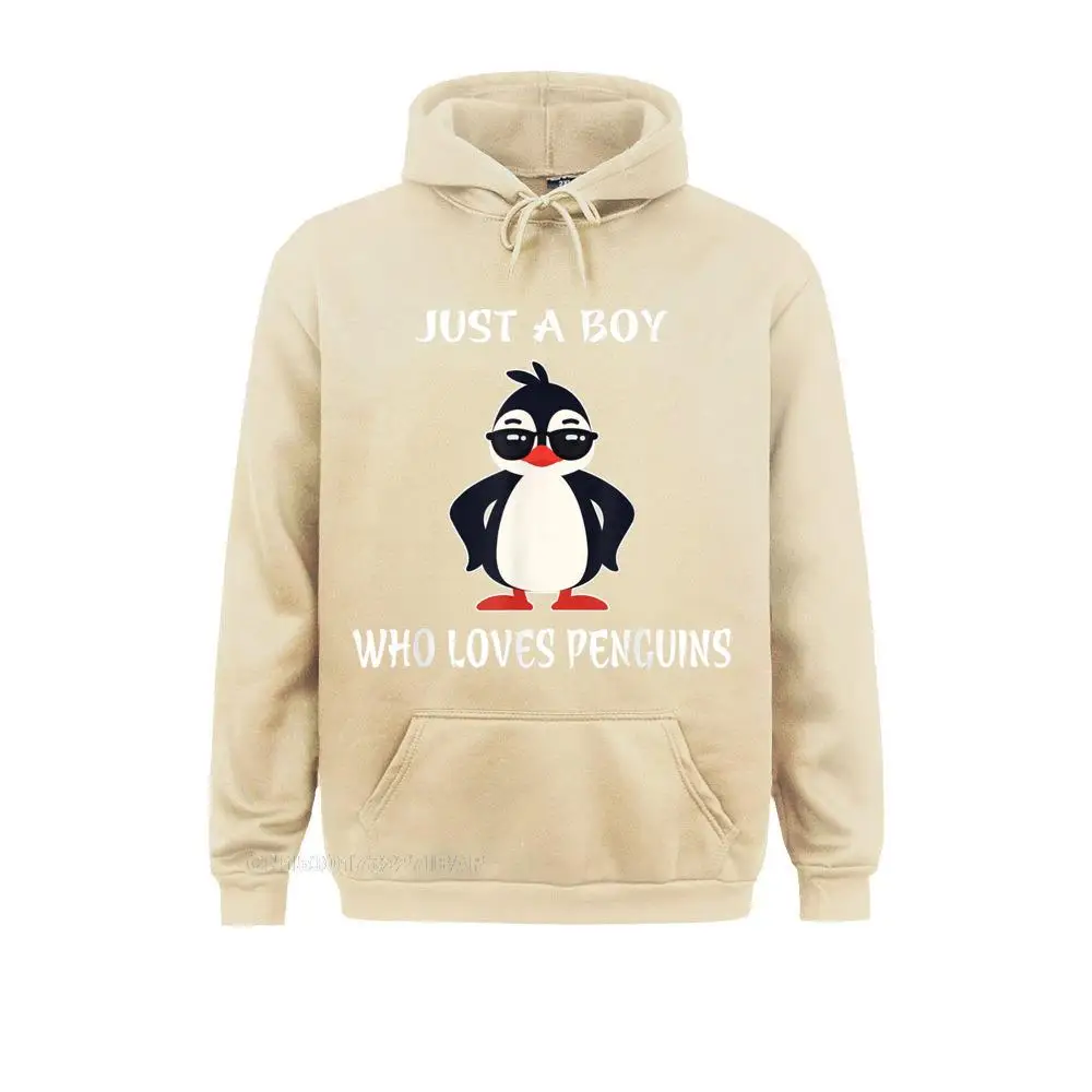 Just A Boy Who Loves Penguins T-Shirt Birthday Gift Ostern Day Hoodies Long Sleeve Europe Hoods Hot Sale Design Sweatshirts