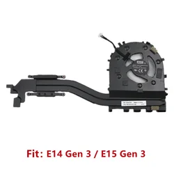 New Original For Laptop Lenovo ThinkPad E14 Gen 3 E15 Gen 3 CPU Cooling Fan Heatsink Radiator UMA PN:5H41B77193 5H41B77192