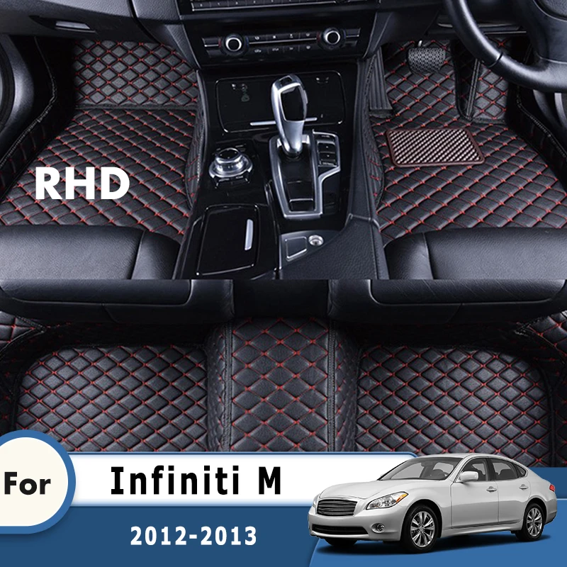 

RHD Car Floor Mats For Infiniti M 2013 2012 Carpets Auto Parts Interior Rugs Pedals Covers Accessories Foot Pads Covers Dash