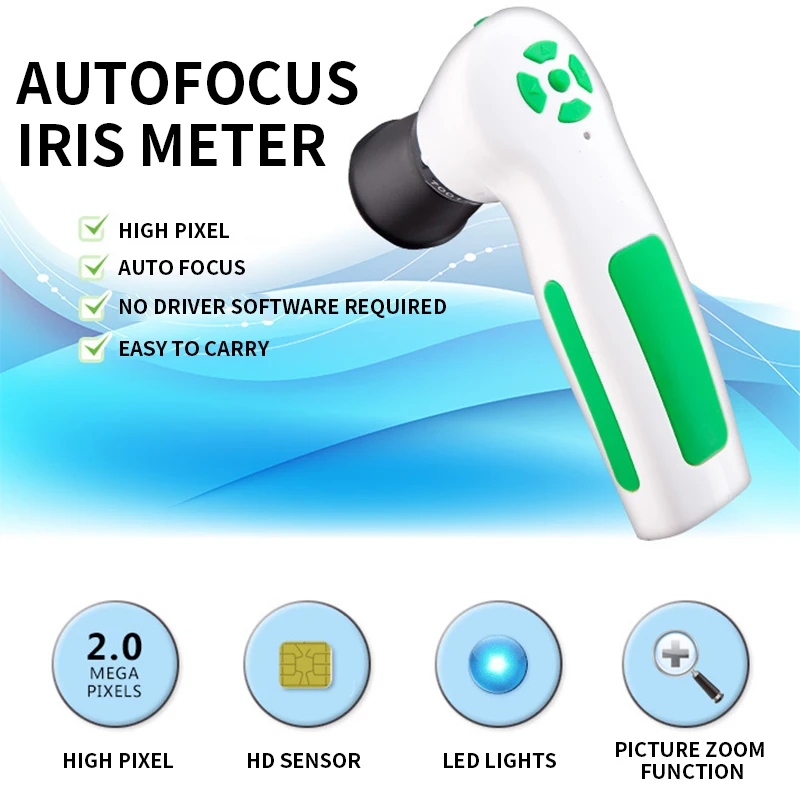 Miernik irysu z autofokusem DM9822U detektor irisa HD lupa irys USB komputerowy miernik irysu obraz może być zoomowany w USB2.0