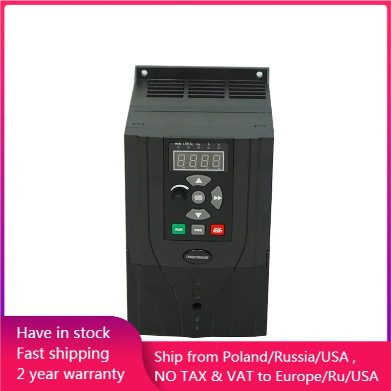 VFD Inverter VFD 4KW/5.5KW Frequency Inverter Single Phase Input and 3 Phase Output Frequency Converter Variable Frequency Drive