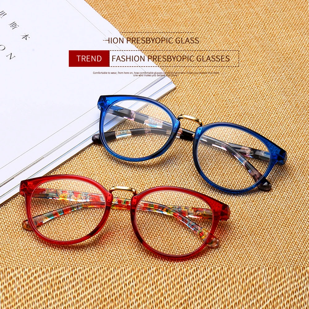 

Resin Fashion Pattern Reading Glasses Spring Temples Foe Men Women Rectangule+1.0 +1.5 +2.0 To +4.0