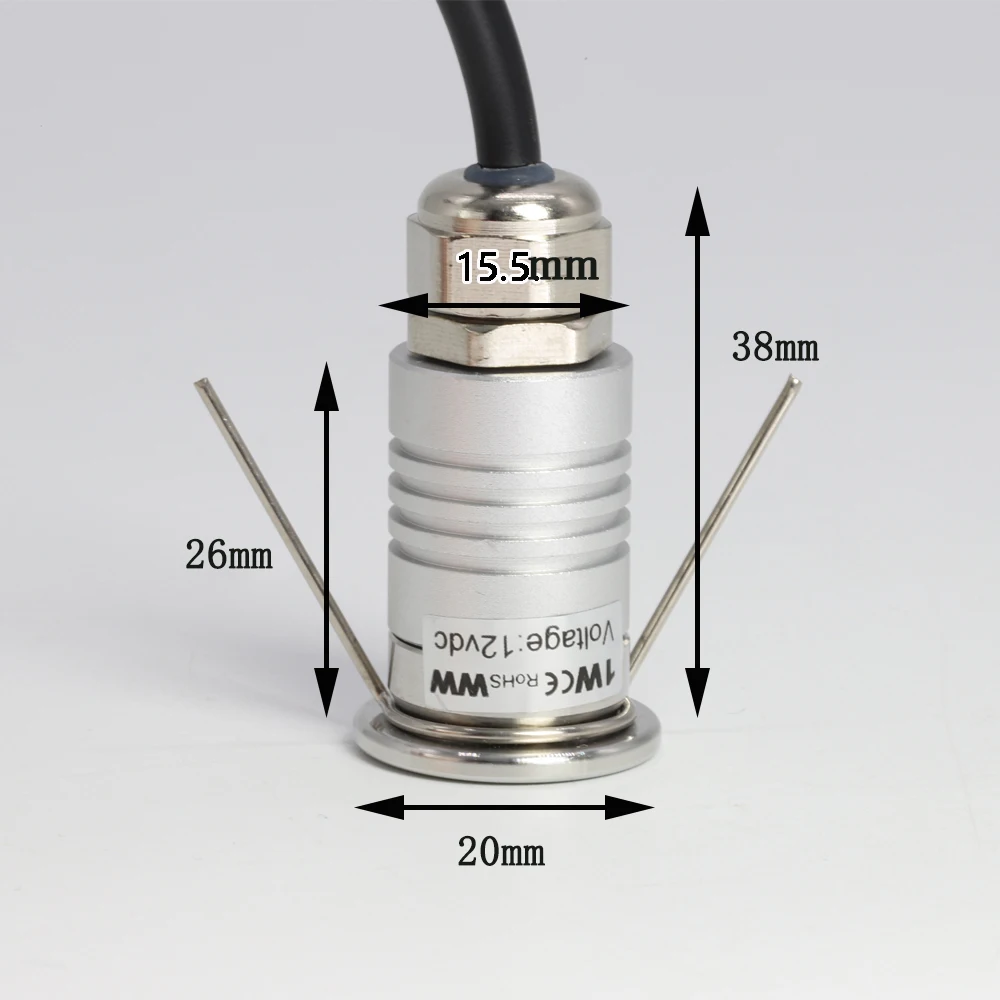 أضواء LED لحديقة صغيرة ، مصباح حائط ، IP67 مقاوم للماء ، إضاءة تحت الأرض للعشب ، الفناء ، الفناء ، الممشى ، درج ، مصباح سطح السفينة