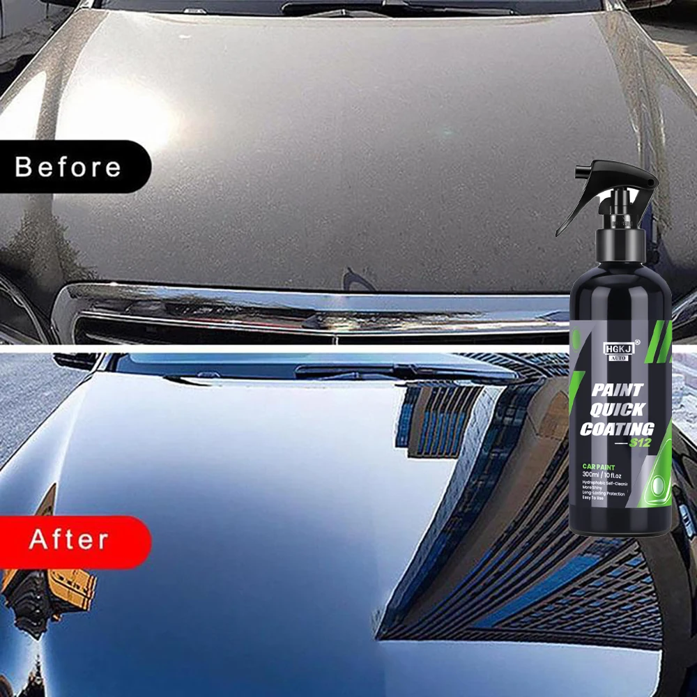 HGKJ S12 Car Paint Quick Nano Ceramic Coating Body Polish Hydrophobic Spray Liquid Ceramics керамика для авто for Cars Cleaning