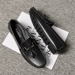 Tassel Men Casual Shoes Men Loafers Shoes Suede Leather Loafer Man Moccasins Slip On Shoes for Men Male Flats mocasines hombre