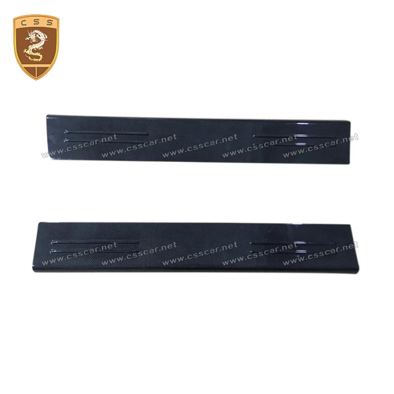 Auto Door Sill Scuff Plate Welcome Pedal threshold pedal For Ferrari 812 Real Carbon Fiber Car Accessories