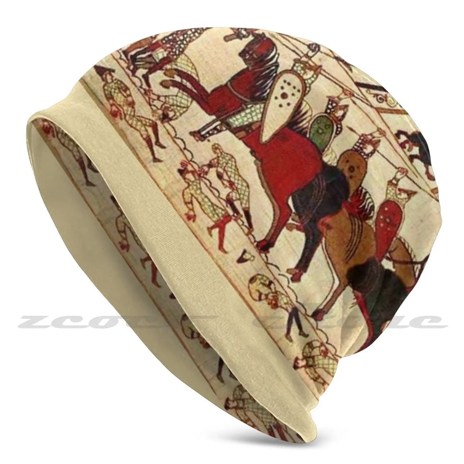 Bayeux Tapestry. Battle Of Hastings. Knit Hat Hedging Cap Soft Elasticity Outdoor Sports Leisure Bayeux History Historic