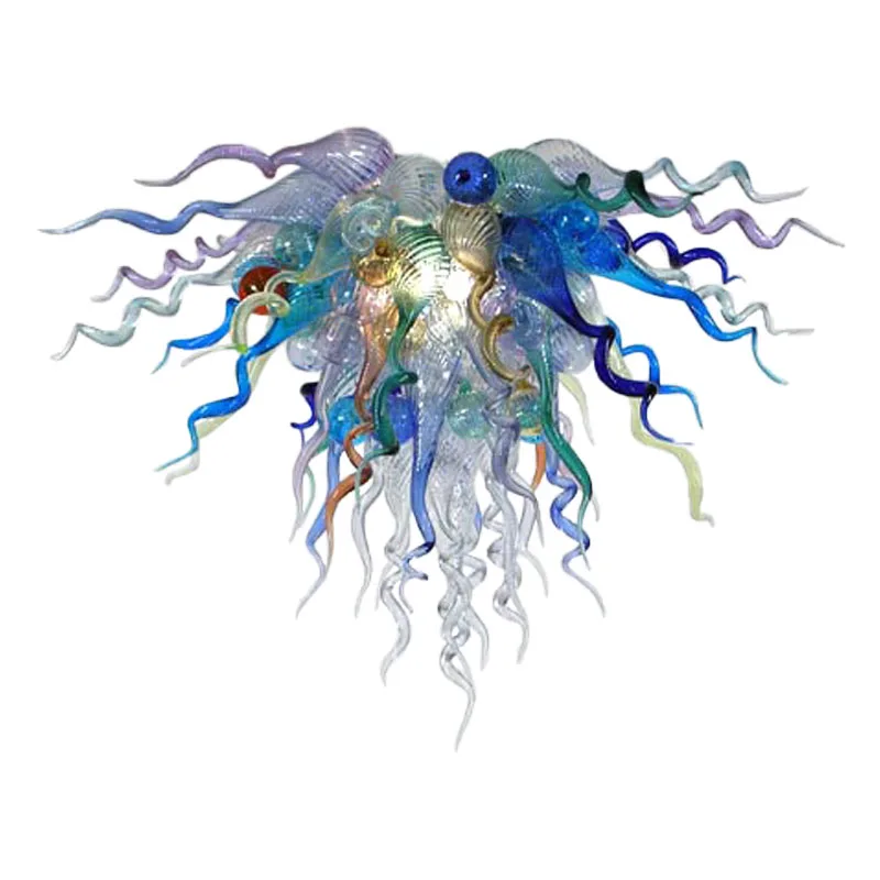 

Modern Hand Blown Glass Chandelier Lamps Chihuly Style Ceiling Lamps for Bedroom Decor