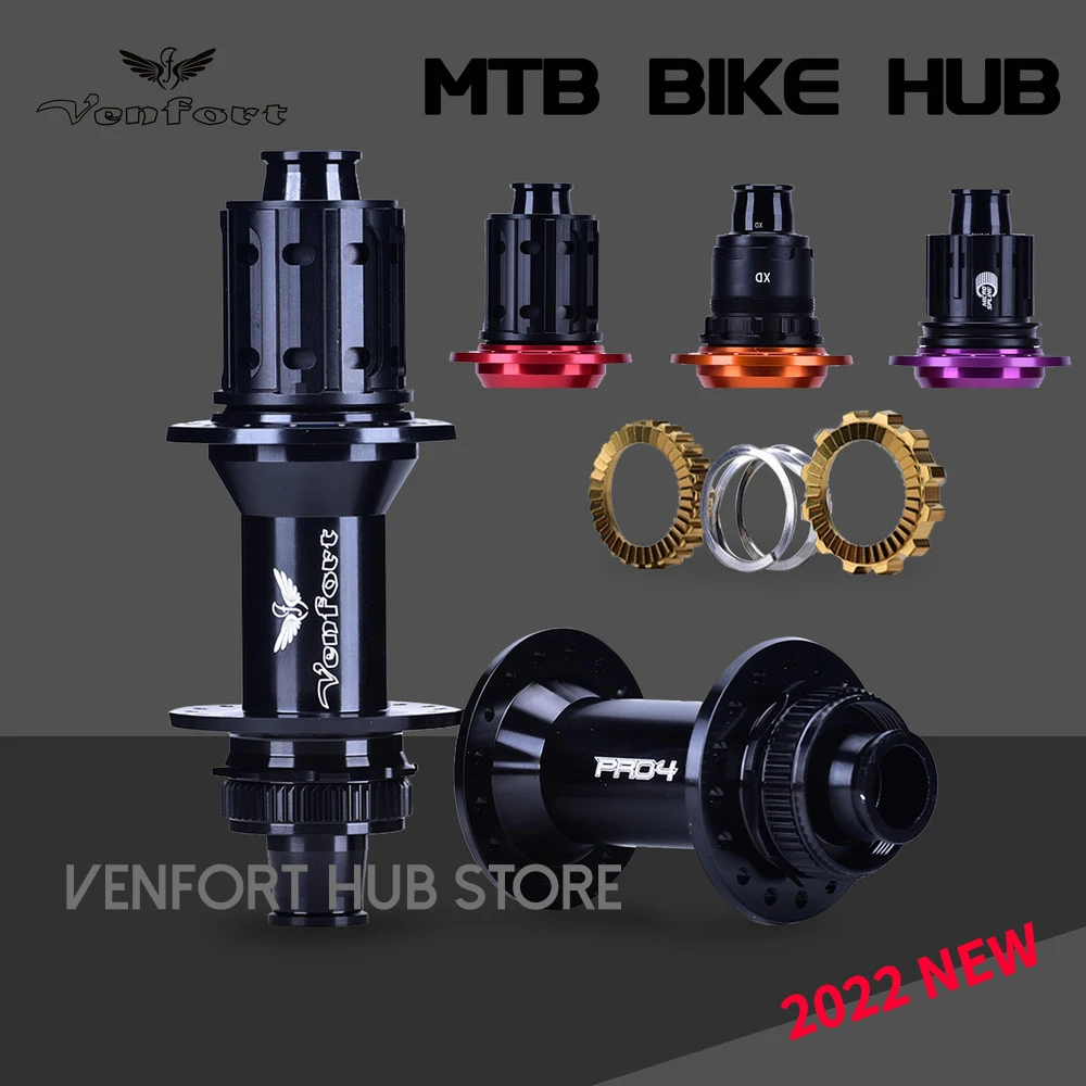 

2022 NEW 36T 28H VENFORT Black Bicycle Hub BOOST Thru Axle/Quick Release Version MTB Bike R135X10 F142x12 R148X12