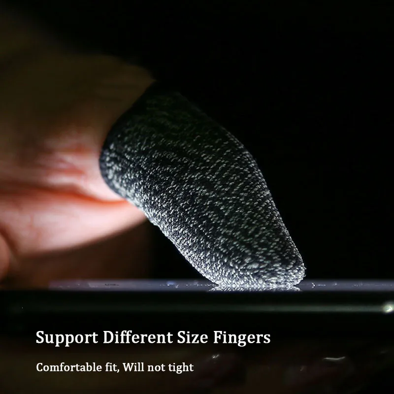 게임용 손가락 장갑 18 핀/24 핀 PUBG 모바일 게임 터치 스크린 땀 방지 엄지 손가락 커버 슬리브 게임용, 4 개