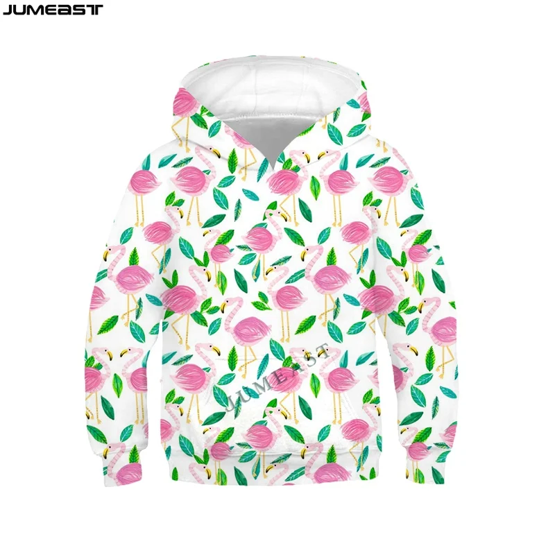 

Jumeast Brand Men Women 3D Children Sweatshirt Animal Flamingo Dolphin Long Sleeve Kids Cap Hoody Sport Pullover Hoodies