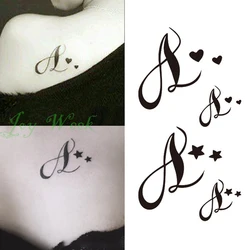 Waterproof Temporary Tattoo Sticker little music love letter tatto stickers flash tatoo fake tattoos for girl women