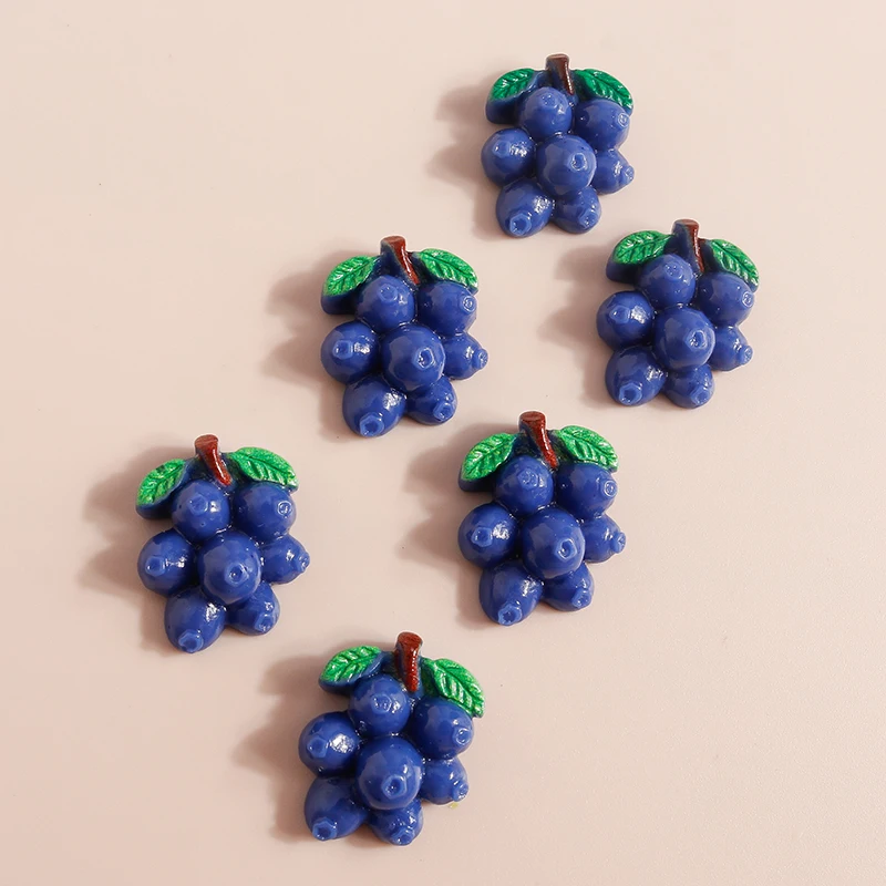10pcs Cute Fruit Flatback Resin Charms for DIY Jewelry