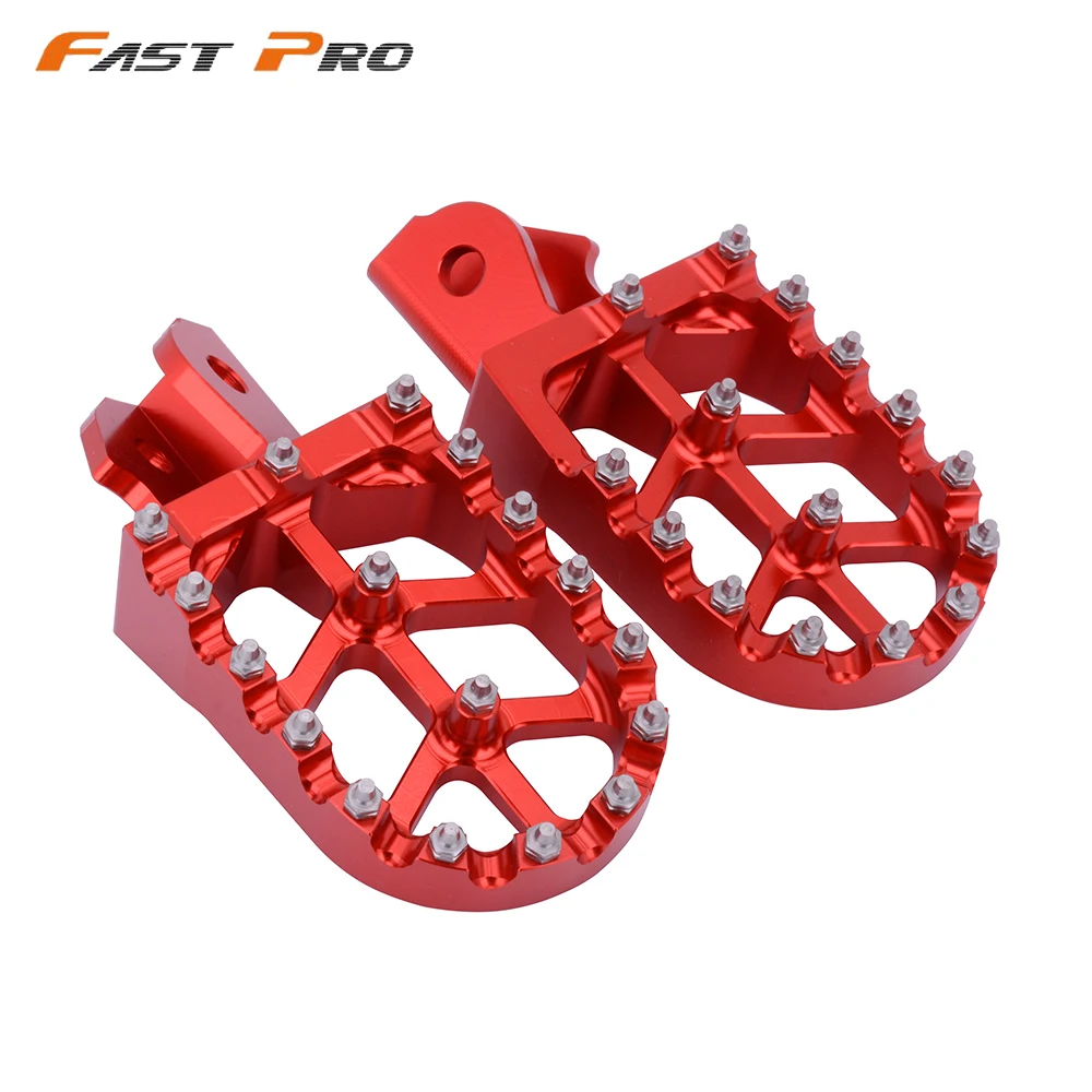 Billet MX Foot Pegs Rests Pedals For HONDA CRF150F CRF230F 2003-2019 CRF250F 2019-2024 Sur Ron S/X XR125L/150L Motorcycle CNC