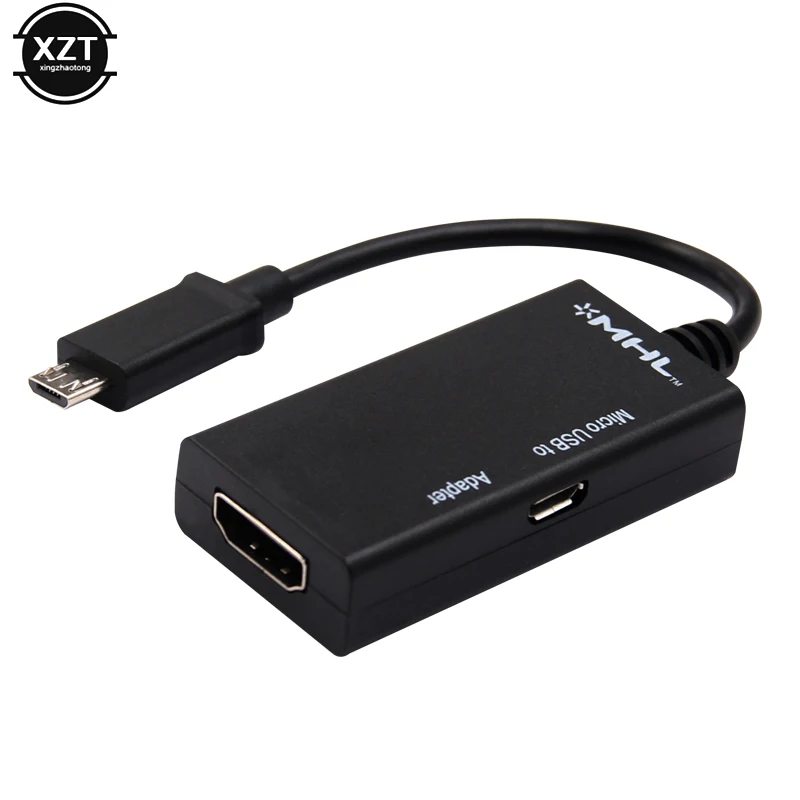 Micro USB 2.0 MHL toHDMI-kompatybilny kabel HD 1080P dla Samsung HTC xiaomi2 Android HDMI-kompatybilny Mirco USB 5pin MiniAdapter