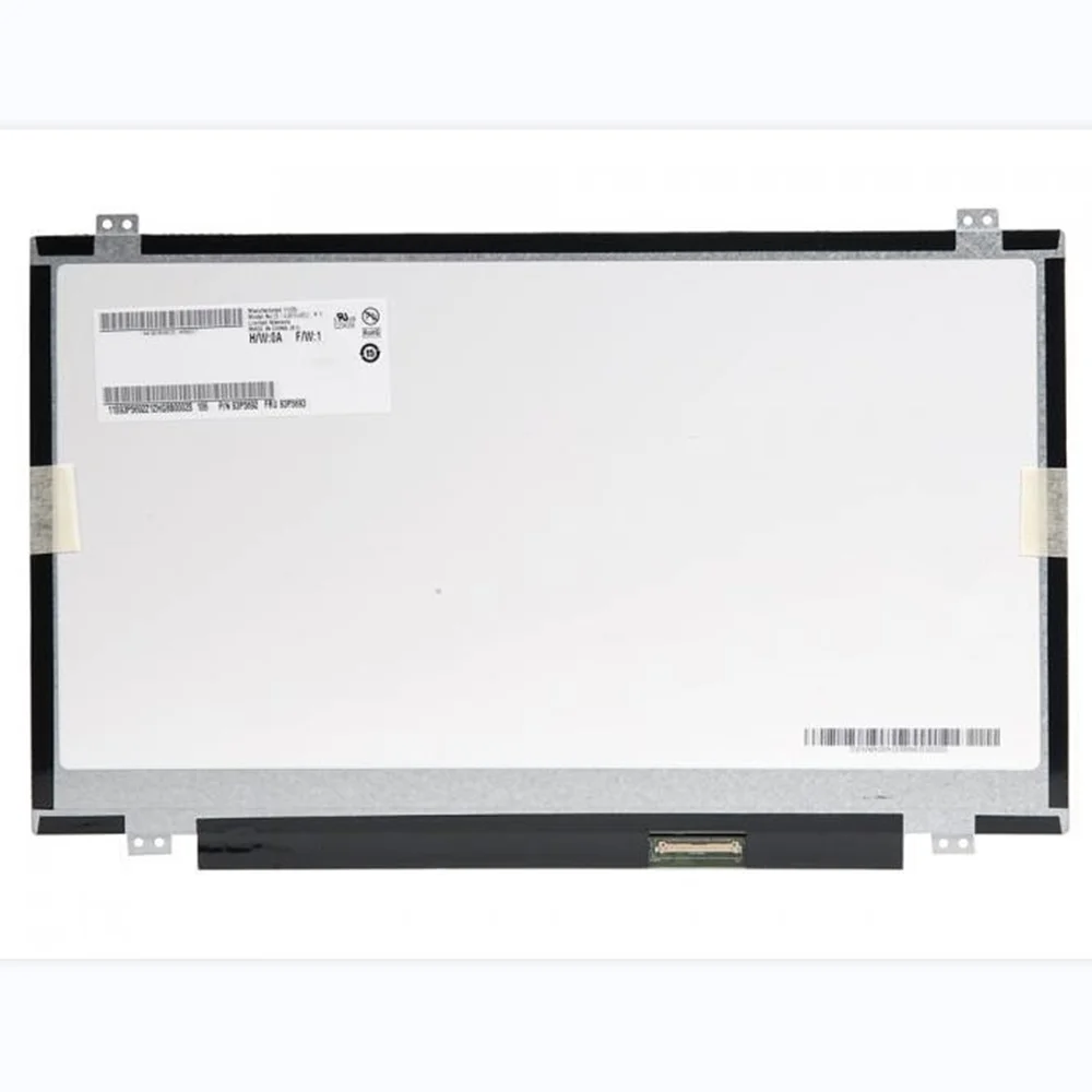 14 Polegada b140rtn02.1 led tela lcd dp/n: 0v3yhf hd 1366*768 lvds edp 40pin painel de exibição de substituição do portátil magro