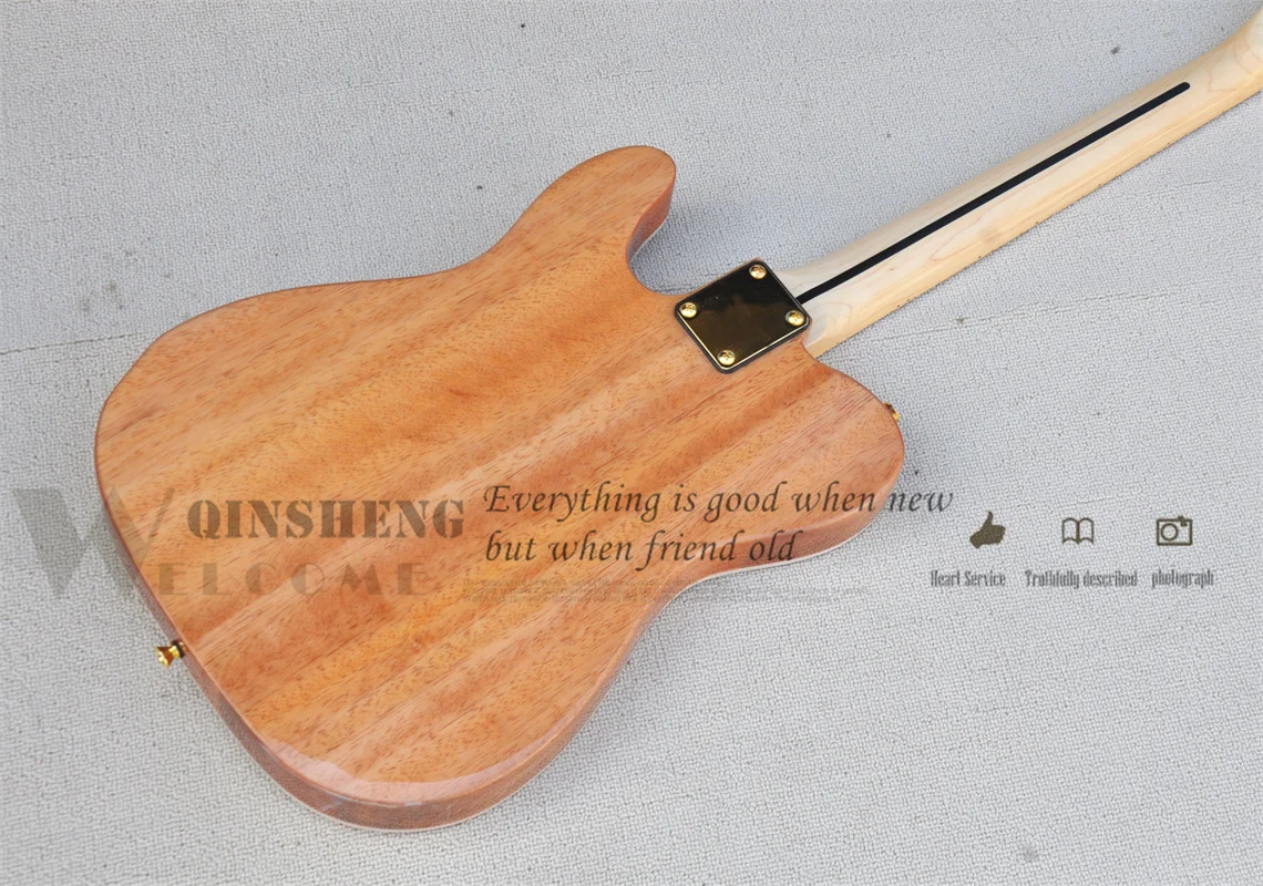 Custom  Made Electric Guitar,Tele Guitar,body,Acacia wood Veneer,Maple Fingerboard HS pickups