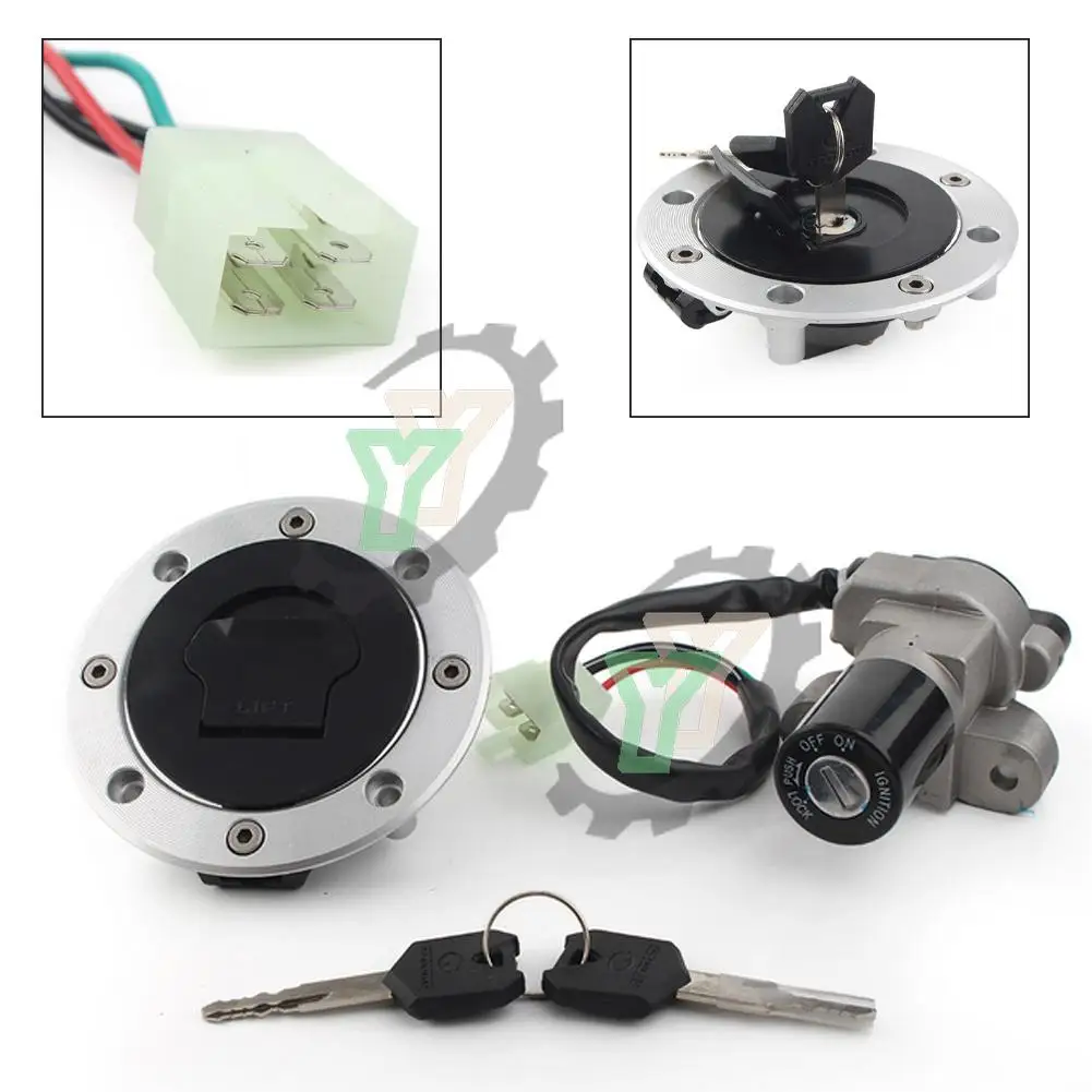 

Gas Fuel Tank Cap Cover Seat Ignition Switch Start Lock Contact Key Set For Suzuki GSXR1000 SV650 TL1000R GSF1200 GS500 RGV250