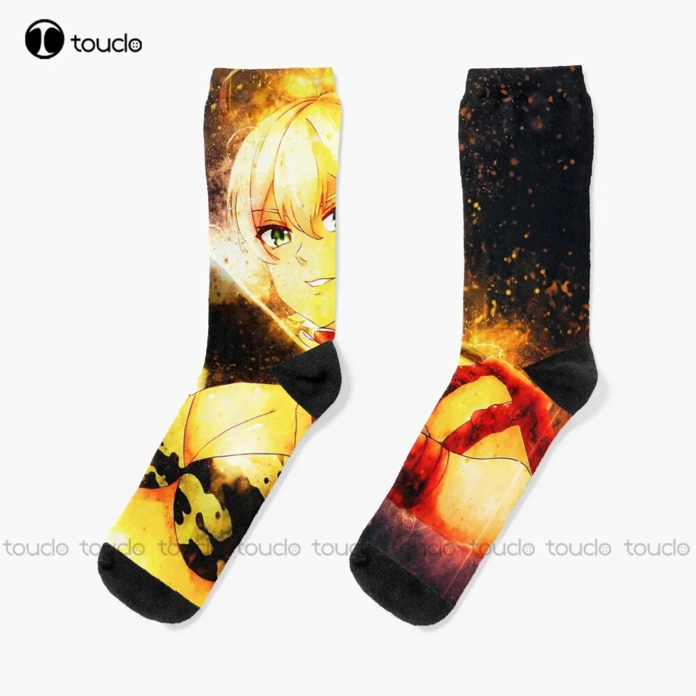 

Ikumi Mito Food Wars Shokugeki No Soma Socks Running Socks For Men Christmas Gift Custom Unisex Adult Teen Youth Socks Women Men