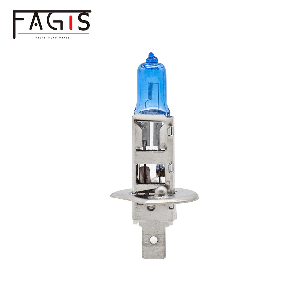 Picture 3: Fagis 2 Pcs US Brand H1 h3 H4 h7 55W 12V Car Halogen Lamps 4800K Super White Auto Front Headlight Bulbs Quartz Glass Light