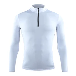 Manica lunga da uomo in esecuzione autunno Bodybuilding palestra Top allenamento maglie a compressione ad asciugatura rapida stampa uomo sport camicie da Jogging