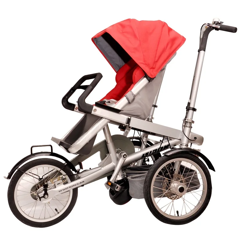 Taga Wandelwagen Fiets Moeder Baby Fiets 3Speed Aluminium Frame Fiets Wandelwagen