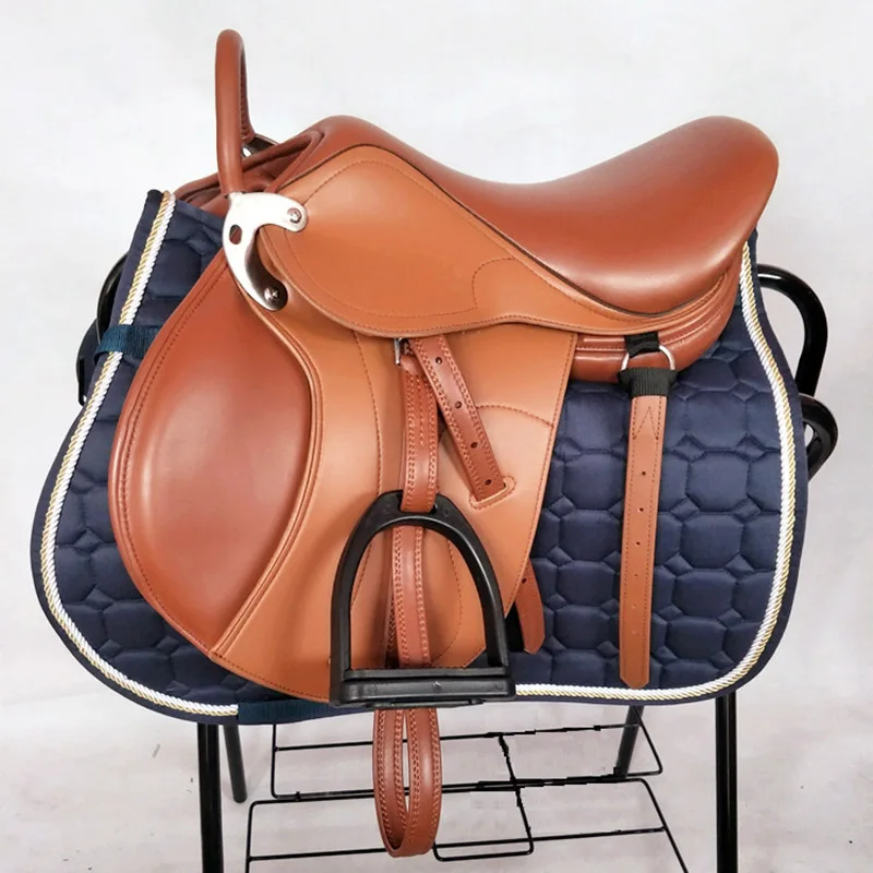 New Integrated Saddle Double Belly Large Pony Horse Riding Special Saddle