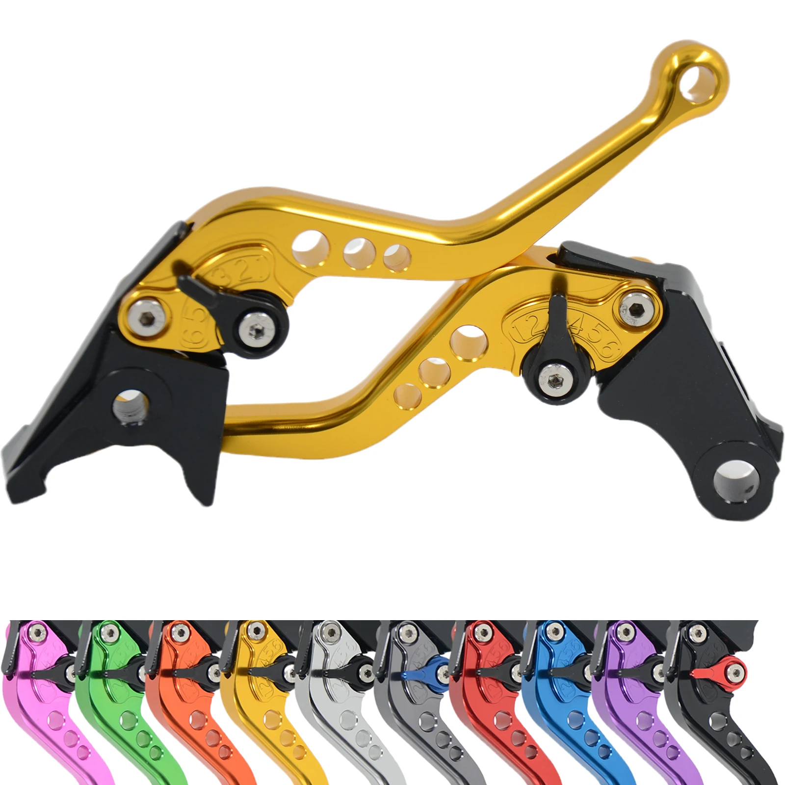 

Shorty CNC Brake Clutch Levers For YAMAHA V-Star 650 1100 Custom 1998-2016 XVS1300A/CT V-Star 1300/Tourer 07-09