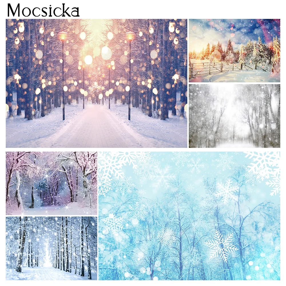 Tuyết Giáng Sinh Chân Dung Phông Nền Bokeh Bông Tuyết Rừng Xứ Sở Thần Tiên Chụp Ảnh Mùa Đông Cho Trẻ Em Và Người Lớn Sinh Nhật Nghệ Thuật Nền Phòng Thu