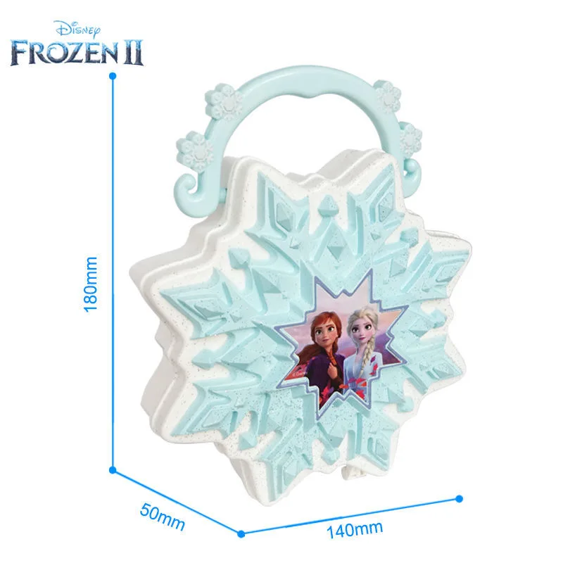 New Disney princess  girls frozen 2 elsa  anna Suitcase snowflake Makeup set kids Beauty pretend play Gift  toy