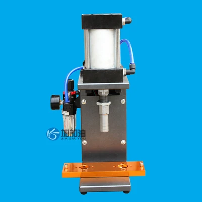 Máquina neumática de prensa de tarjetas, máquina de insignias, cuerpo totalmente de acero con un juego de moldes de 25mm-75mm