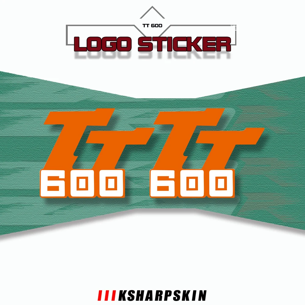 

Motorcycle modified car stickers decorative cool reflective logo stickers suitable for yamaha tt600 tt 600