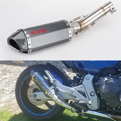 CBF600 motorcycle CBF 600 mid section small hexagon scorpio exhaust pipe for Scooter CBF600 Hornet 2007- 2013 Years CBR 650f