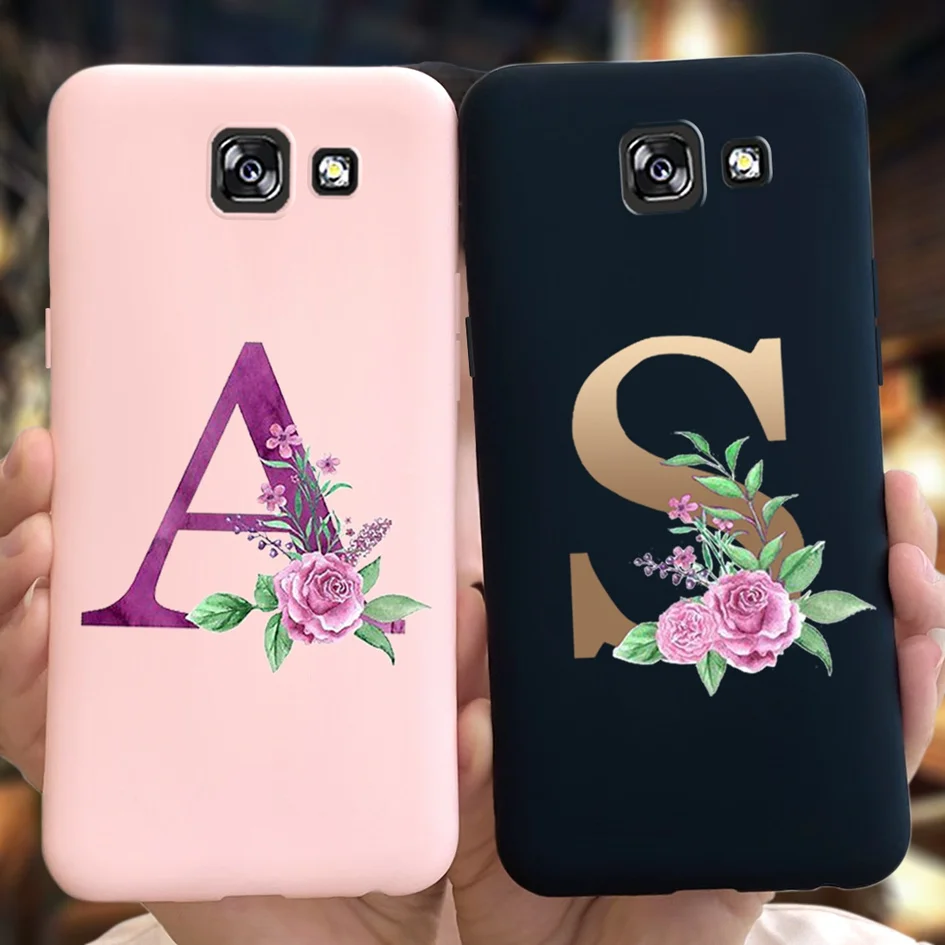 For Samsung Galaxy J4 Plus 2018 Case Cute Letters Alphabet Custom Name Phone Cases For Samsung J4 J4+ J 4 J4Plus 2018 Soft Cover