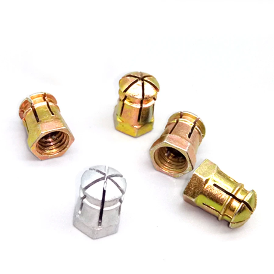 

m6 Expansion embedded nut , Zinc alloy furniture insert nut , furniture embedded nut,B015