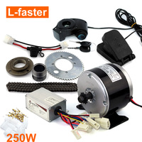 24V 250W Electric Mini Kart Engine With 25H Chain And 55 Teeth Chain Wheel Electric Scooter Motor Use Gas Pedal For Kart Bike