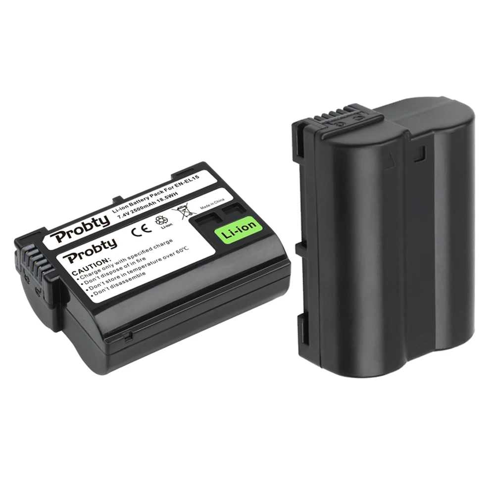 2500mAh EN-EL15 ENEL15 EN EL15 Camera Battery for Nikon D500,D600,D610,D750,D7000,D7100,D7200,D800,D850,D810,D810