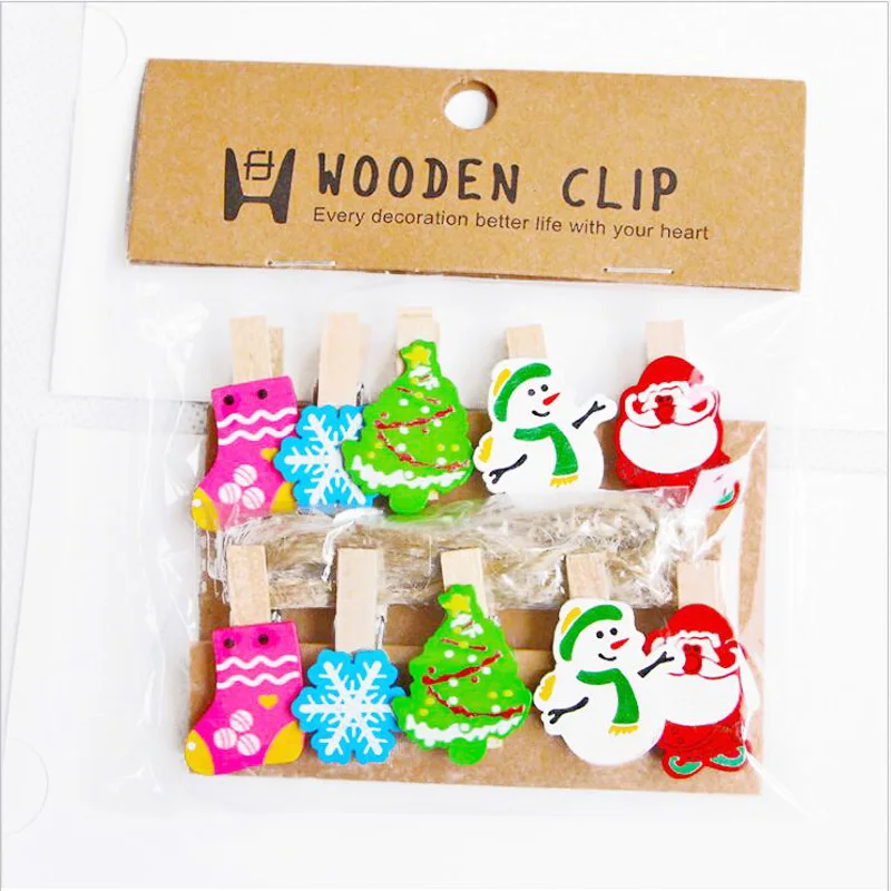 10pcs/bags Clothes Clip Wooden Clips 35mm Decoration Craft Natural Pegs Mini Clothespin Wooden Clip for Clothes Hair Accessories