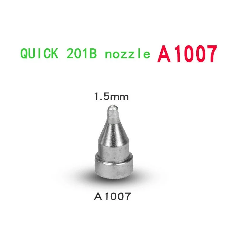 4pcs original QUICK 201B Suction Nozzle Electric Suction Tin Tip A1004 A1005 A1006 A1007 Desoldering Gun Leader-Free Solder Tip