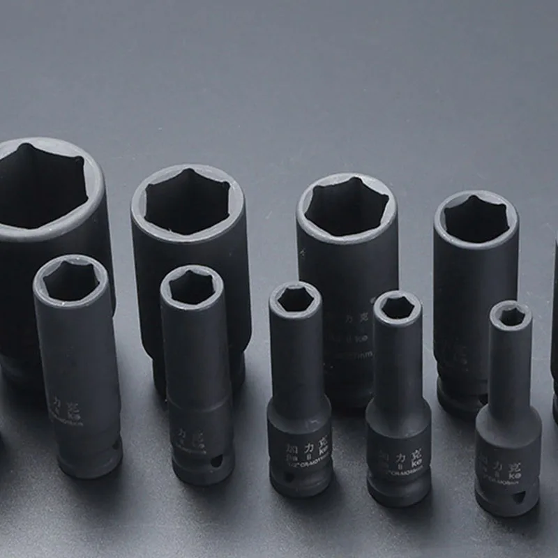 1PCS Impact Socket Set 1/2 (12.5mm) Metric Drive Deep Socket Set Air Sockets Wrench Head for Air Pneumatic Tool Repair Tools