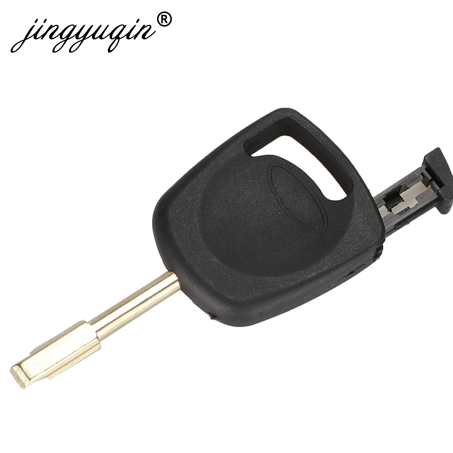 jingyuqin Transponder Uncut Blank Blade Key Shell For Ford Focus Mondeo KA Jaguar XJ8 Transit Connect Uncut No Chip