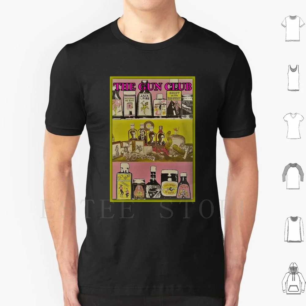 The Gun Club T Shirt Cotton Men DIY Print The Gun Club Gun Club Jeffrey Lee Pierce Morrison Punk Punk A Billy Country Punk Cow