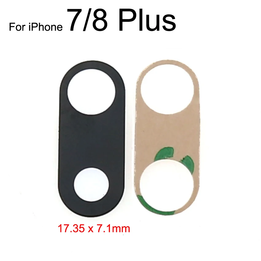 YuXi For iPhone X XR XS Max 8 7 6 6S Plus 5S SE 5 Back Rear camera Glass lens with adhesive Replacement Parts