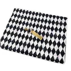 Brand New Black White Diamond Geometry Printed Cotton Fabric 017 Fabric Patchwork for Cloth Dress Party Home Decor   Kindly note
