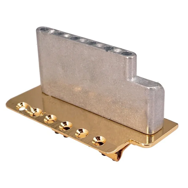 E-Gitarren-Brücke Golden 6 Saiten Gitarrenzubehör Teile Musikinstrumente – Detail 6