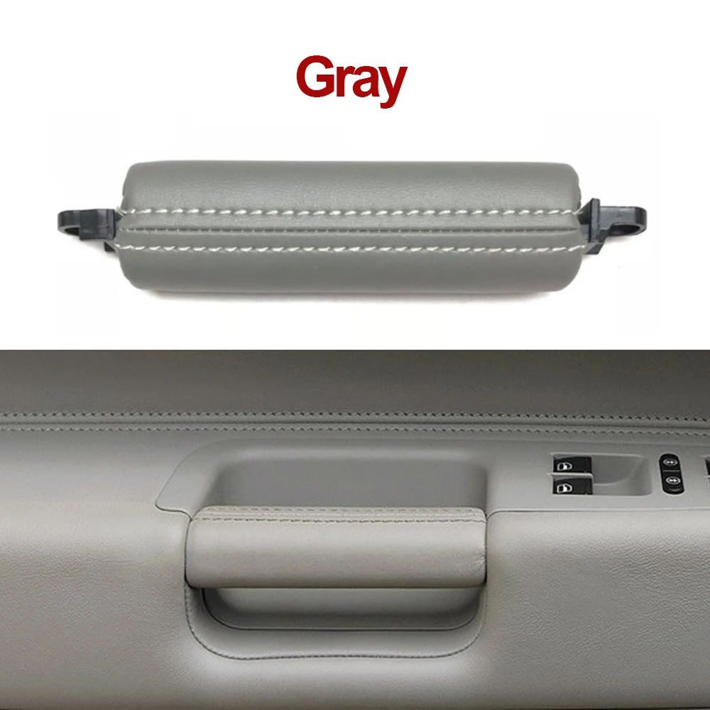 LHD RHD Quality Interior Driver Door Leather Pull Handle Replace For VW Volkswagen Touareg 2003 2004 2005 2006 2007 2008 2009