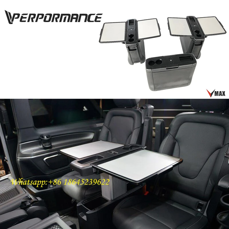 

V class second row table W447 V250 V260 luxury seat table without sliding rail vito fold-away meal table interior accessories