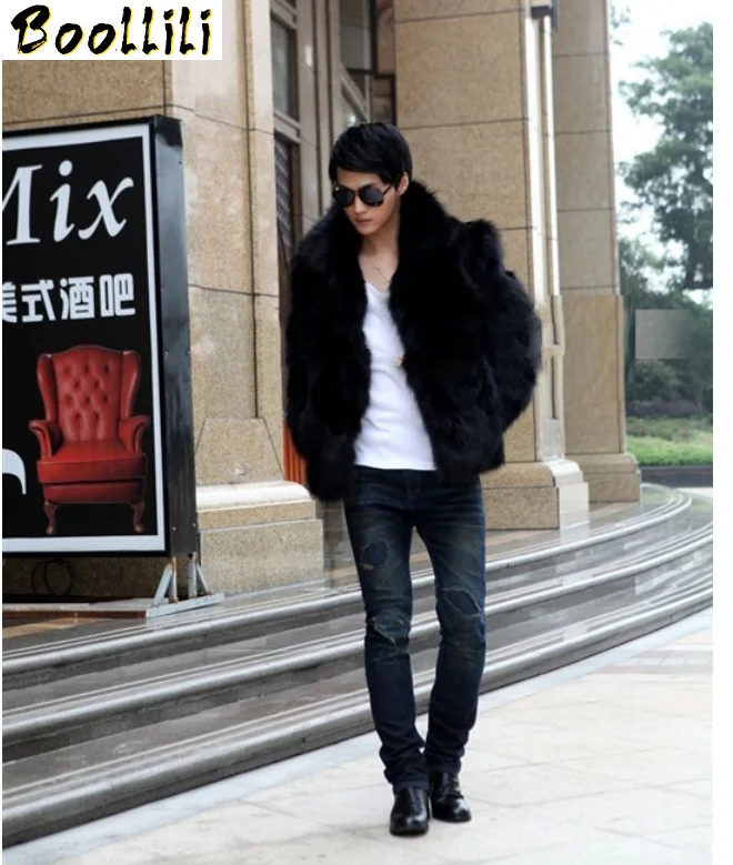 

Men's Faux Boollili Fur Coat Autumn and Winter Korean Furry Jacket Coats for Men Clothes 2023 Overcoat Abrigo Hombre